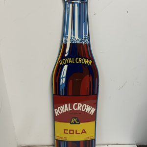 Royal Crown RC Cola bottle cut out vintage sign