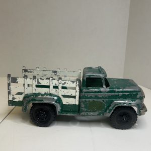 Hubley painted mighty metal steak truck with detachable trailer