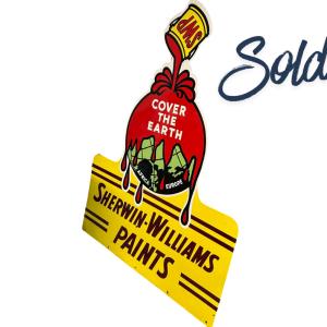 Sold Sherwin Williams Cut Out Cover the Earth Vintage Sign New Old Stock